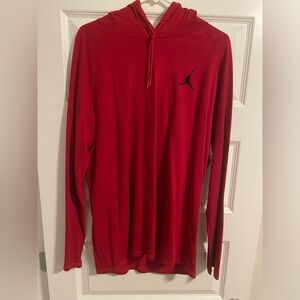 Jordan lightweight red hoodie